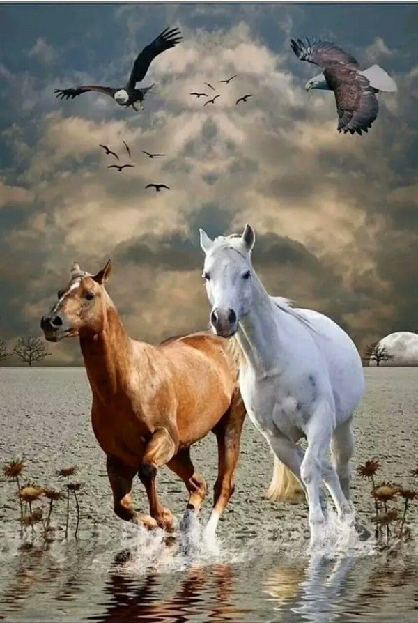 пара лошадей