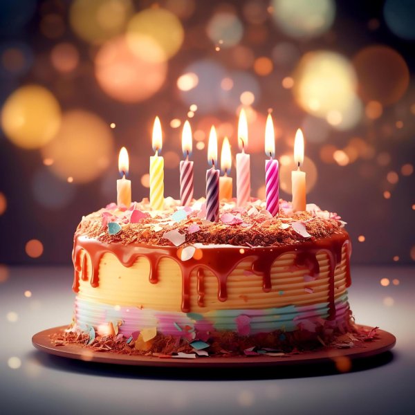 тортик со свечами