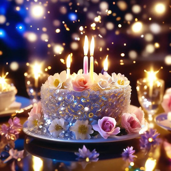 торт со свечками