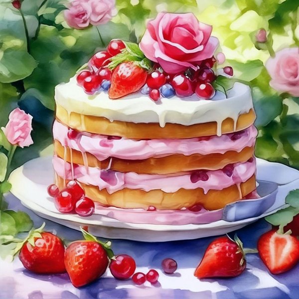 тортики рисунки