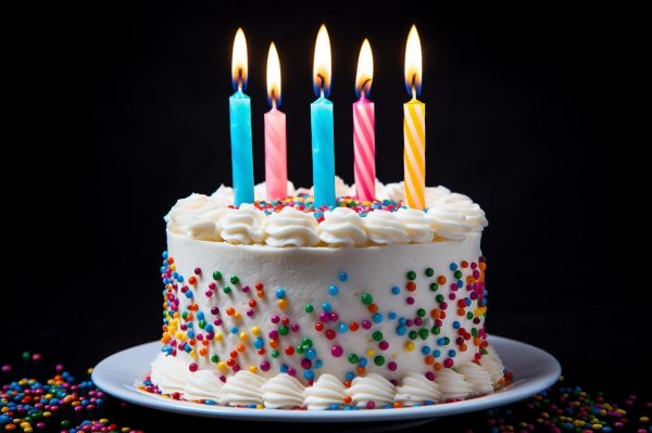 тортик со свечами