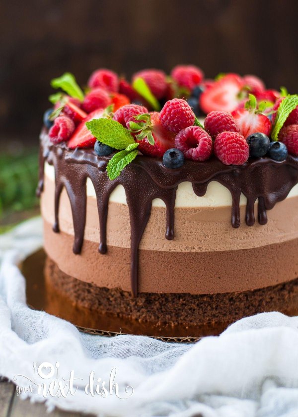 торт три шоколада