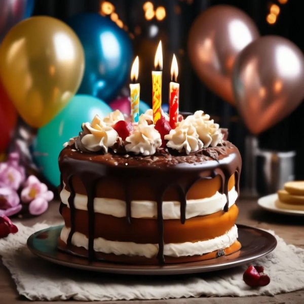 торт со свечами