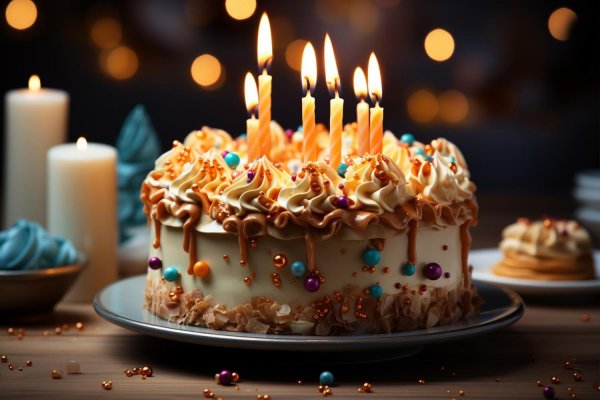 тортик со свечами