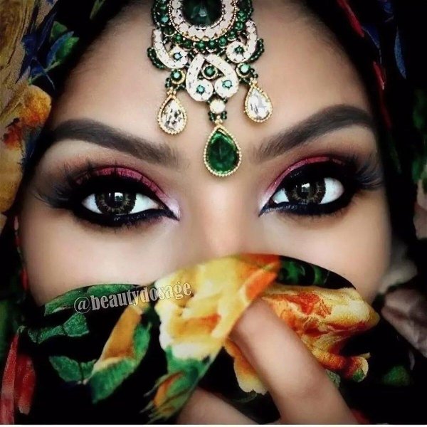 восточный макияж глаз