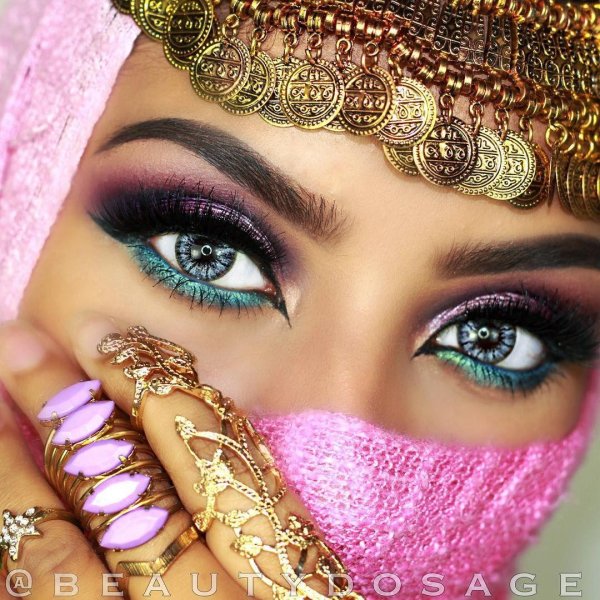 макияж восточной красавицы