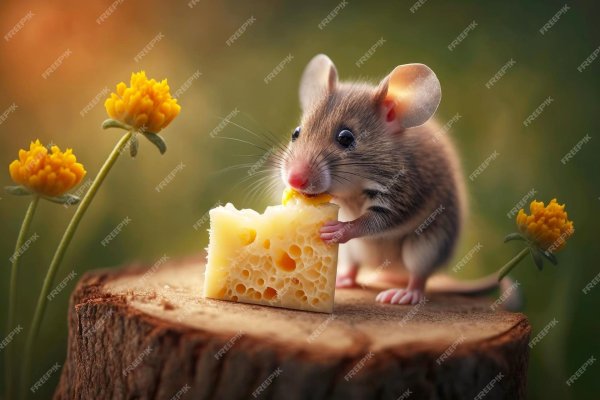 мышь ест сыр