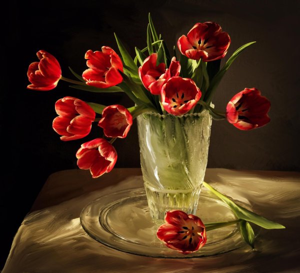 ваза для тюльпанов