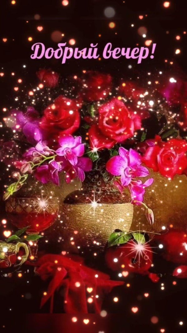 цветы вечер
