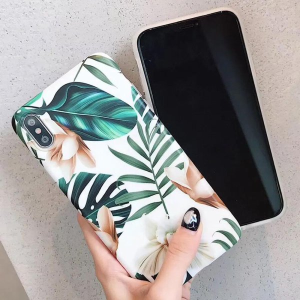 чехол с листьями