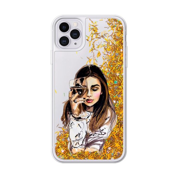 чехол с блестками