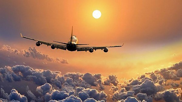 взлет самолета