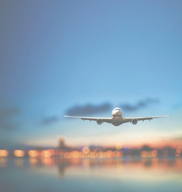 взлет самолета