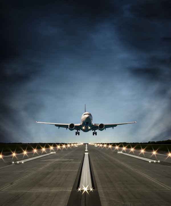 посадка самолёта