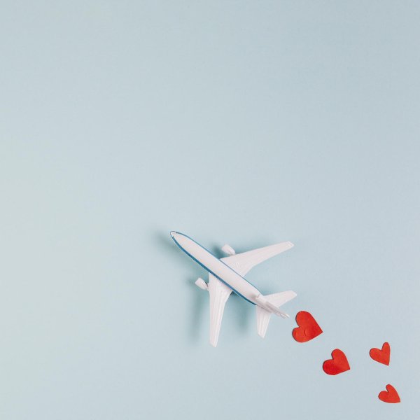 сердце с самолетом
