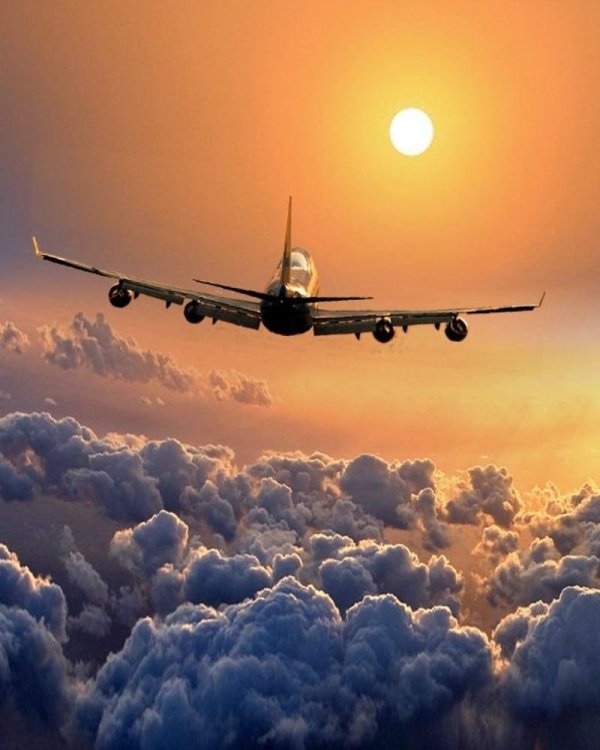 взлет самолета