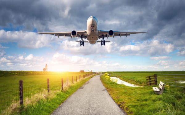 взлет самолета