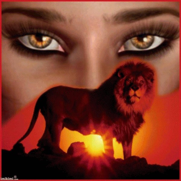 женщина со львом