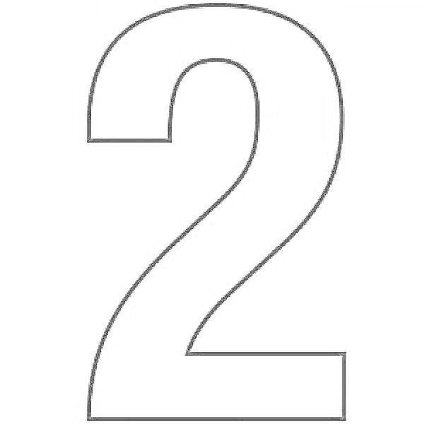 трафарет чисел