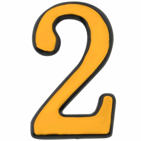 цифра дверная аллюр пластик 7 золото