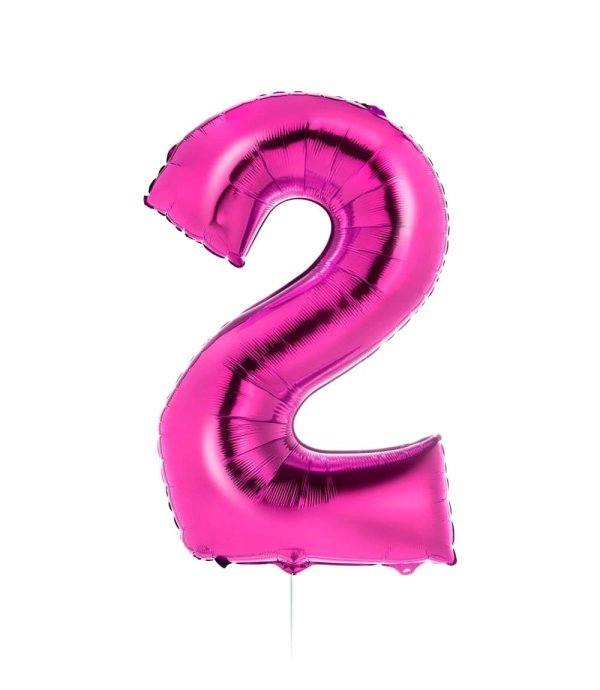 фольгированная цифра 2