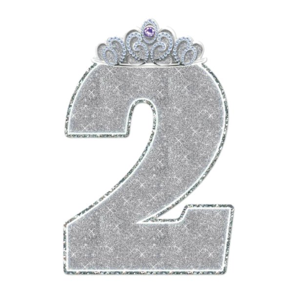 серебряные цифры