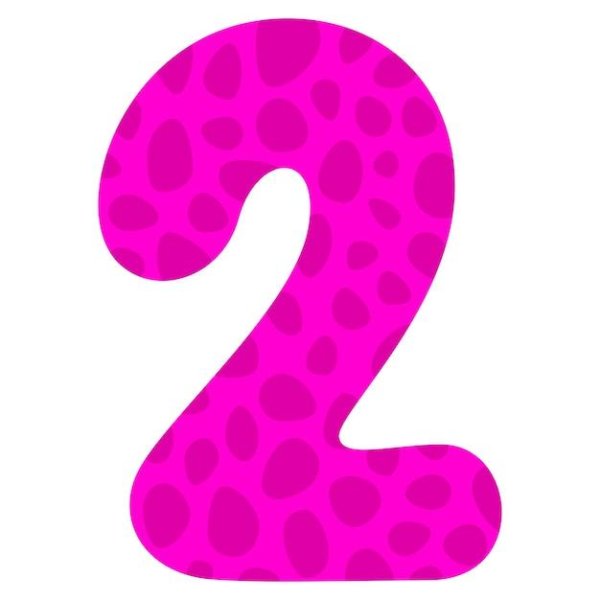 цифры мультяшные