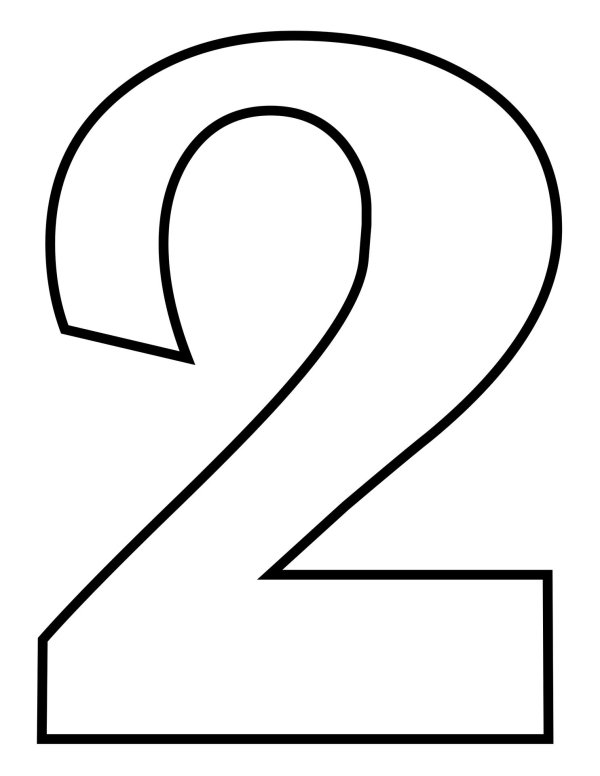 трафареты цифр для детей