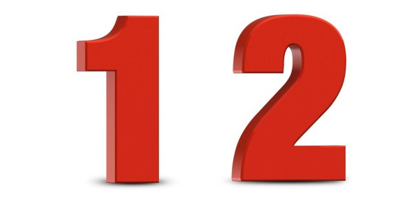 цифры красные