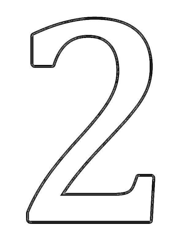 трафарет цифр