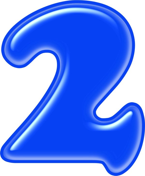 большие цифры цветные