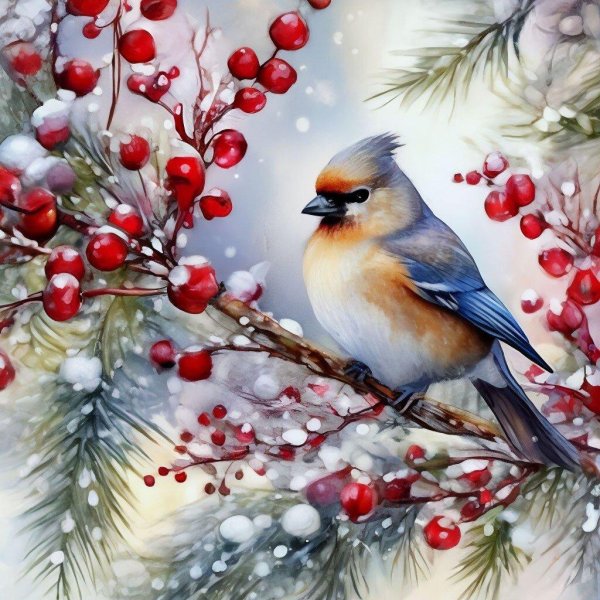 зимние птицы