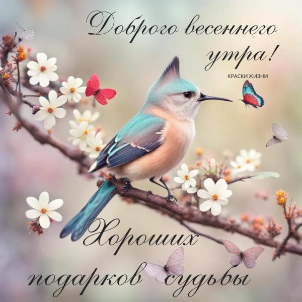 доброе весеннее утро хорошего
