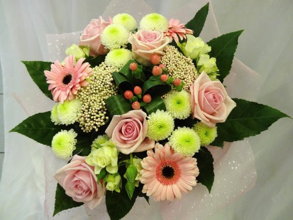 круглые букеты