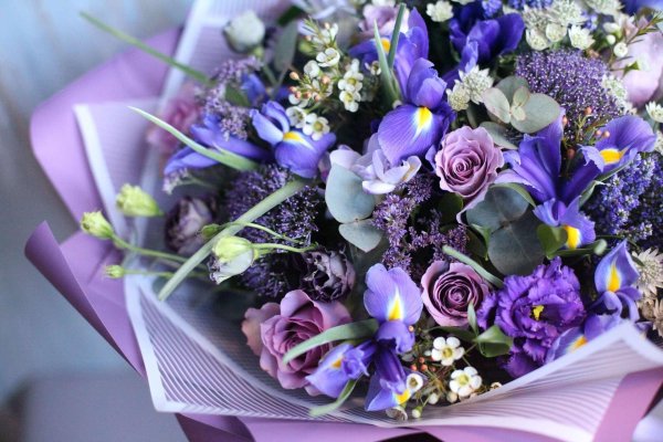 фиолетовые букеты