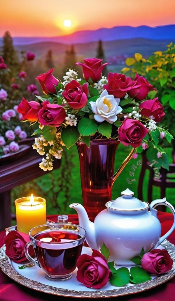 красивые розы доброе утро