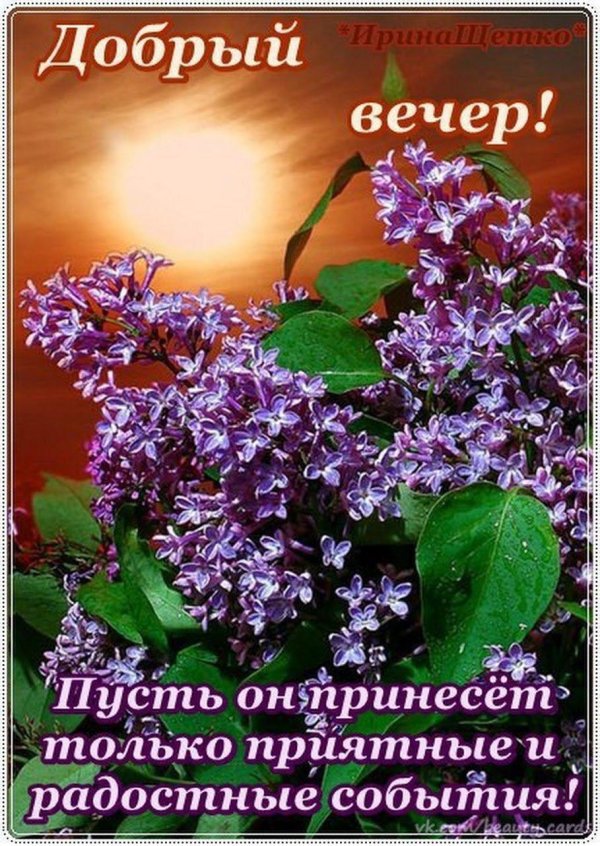 приятного весеннего вечера