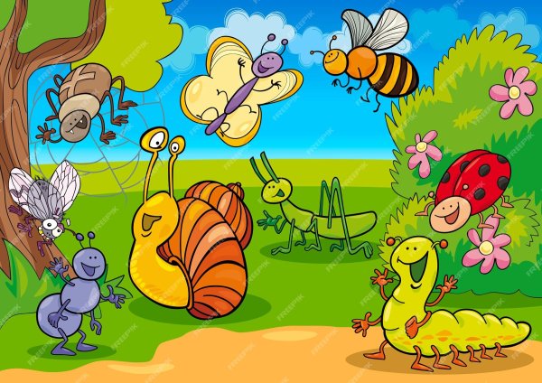 веселые насекомые