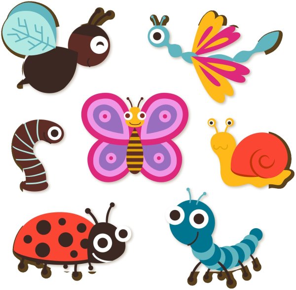 насекомые шаблон