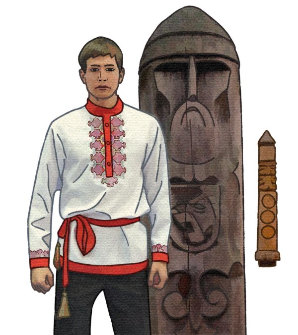 мужская одежда славян древней руси