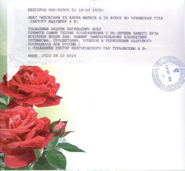 поздравление с 85 летием