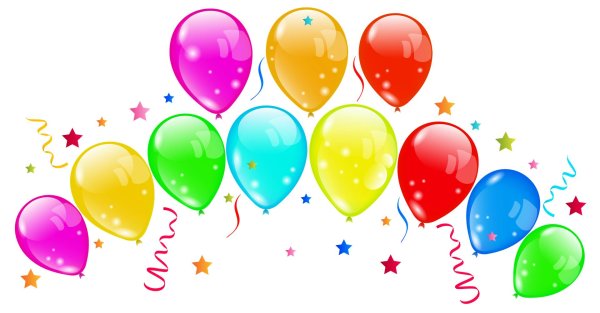 шарики на прозрачном фоне