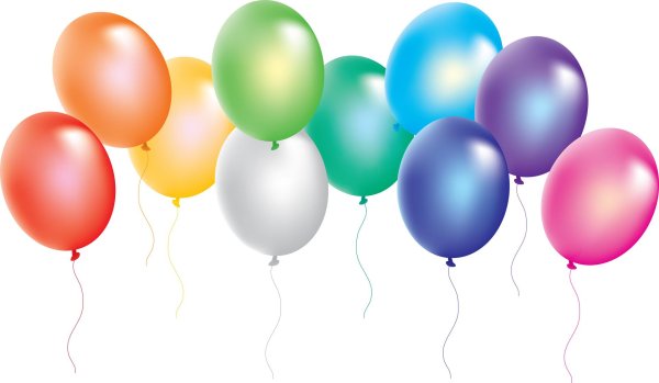 шары на белом фоне