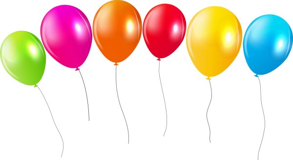 шарики на прозрачном фоне