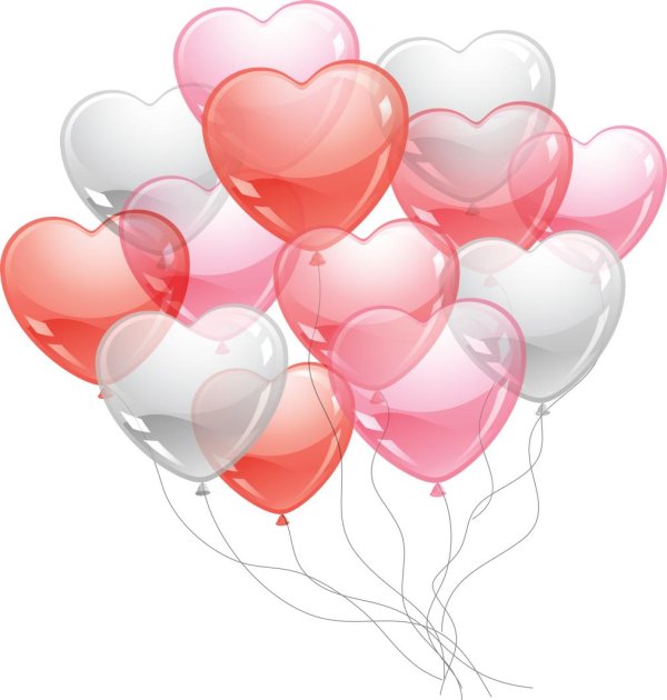 шарики сердечки