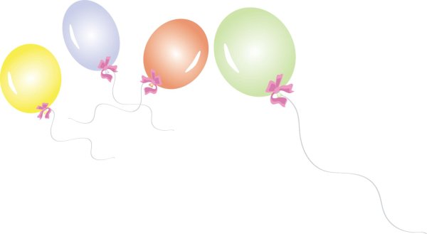 шары клипарт на прозрачном фоне