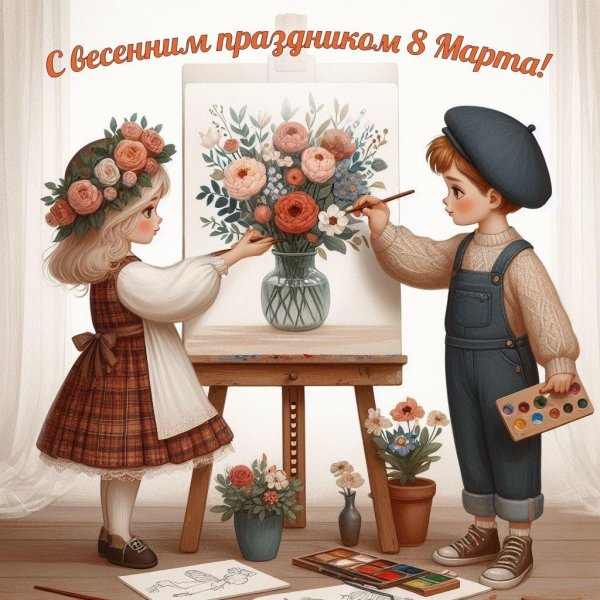 8 марта винтажные открытки