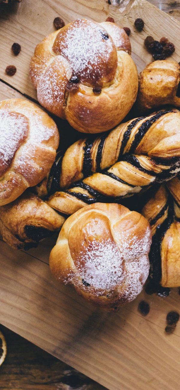 красивая булочка