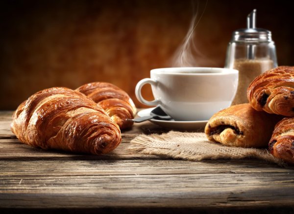 кофе круассан