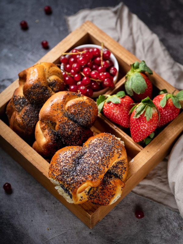 красивая булочка